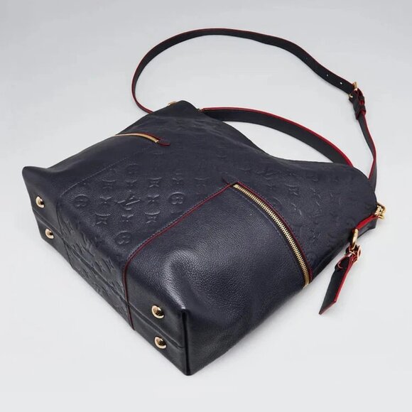 Louis Vuitton Marine/Rouge Monogram Empreinte Leather Melie Bag - Picture 3 of 12